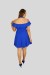 Lavonne Halka Yaka Sırt Detaylı Mini Abiye Elbise (0078)