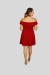 Lavonne Halka Yaka Sırt Detaylı Mini Abiye Elbise (0078)