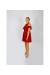 Glenda Halka Yaka Sırt Detaylı Mini Abiye Elbise (0078)