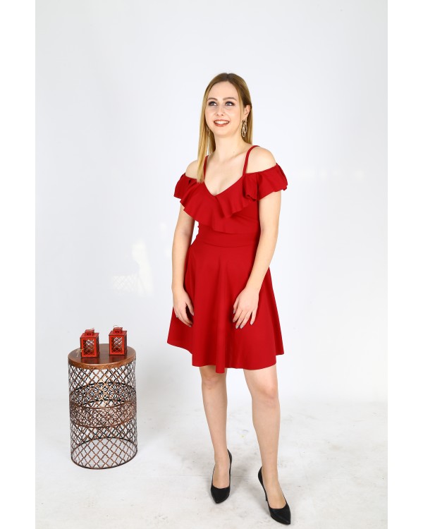 Shannon Askılı Mini Mezuniyet Elbisesi(0094)